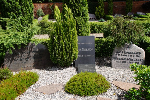 Billede af gravsten på Herning Vestre Kirkegård