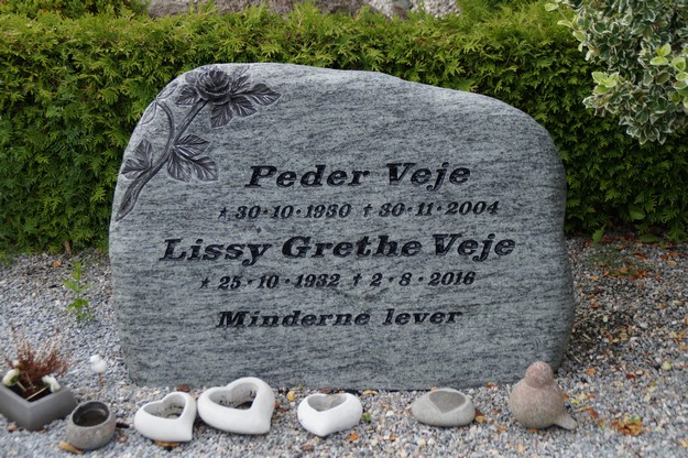 Billede af gravsten på Herning Vestre Kirkegård