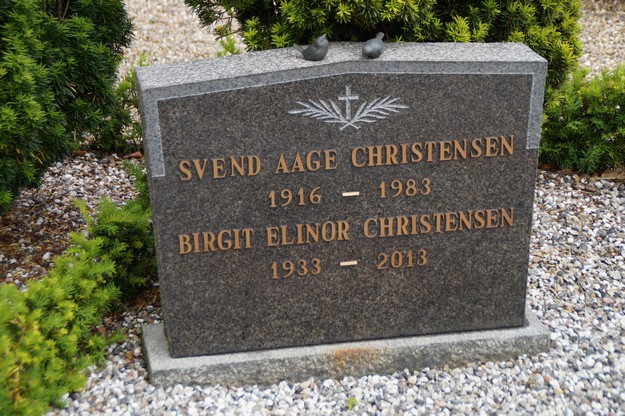 Billede af gravsten på Herning Vestre Kirkegård