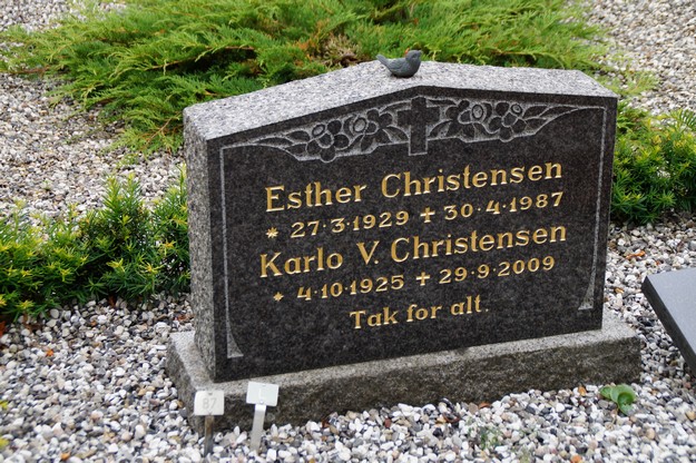 Billede af gravsten på Herning Vestre Kirkegård