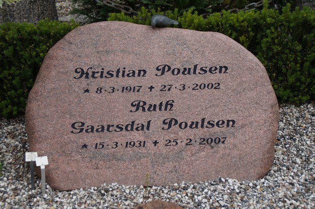 Billede af gravsten på Herning Vestre Kirkegård