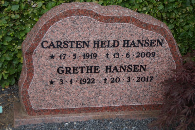Billede af gravsten på Herning Vestre Kirkegård