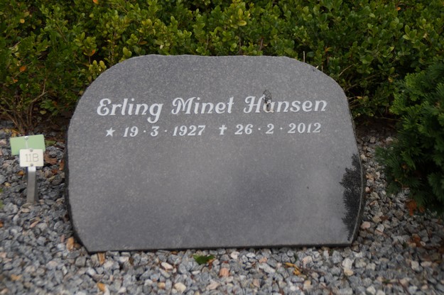 Billede af gravsten på Herning Vestre Kirkegård