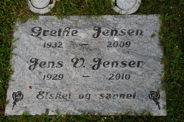 Billede af gravsten på Herning Vestre Kirkegård