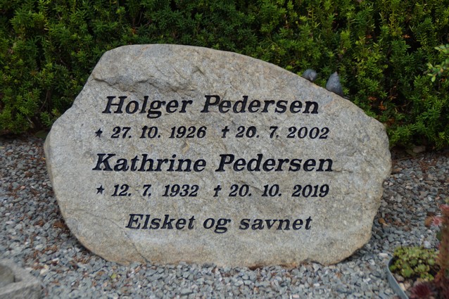 Billede af gravsten på Herning Vestre Kirkegård