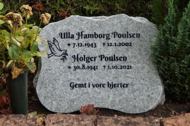 Billede af gravsten på Herning Vestre Kirkegård