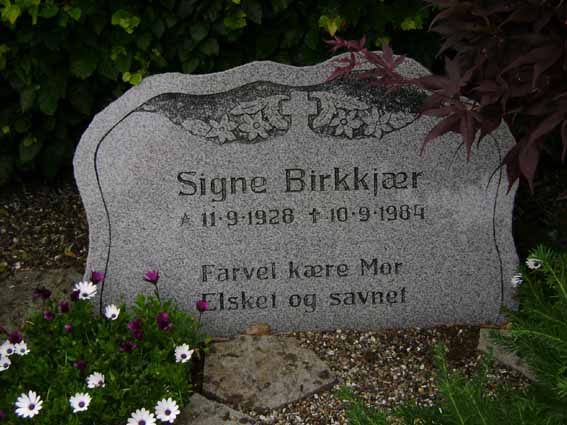 Billede af gravsten på Holstebro Nordre Kirkegård