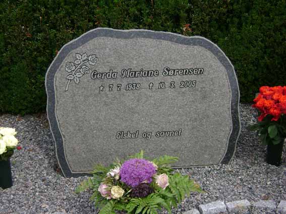 Billede af gravsten på Holstebro Nordre Kirkegård