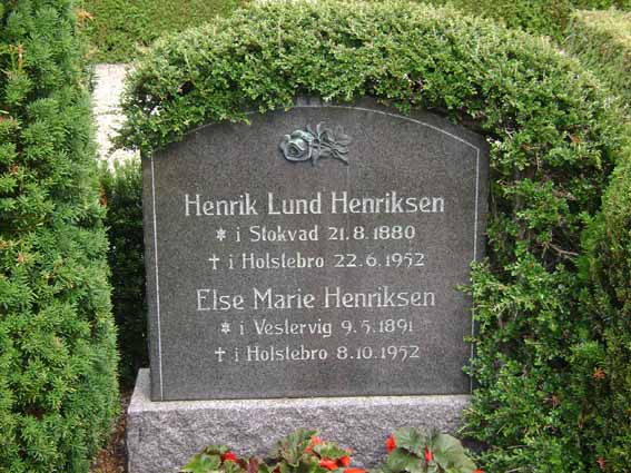 Billede af gravsten på Holstebro Nordre Kirkegård