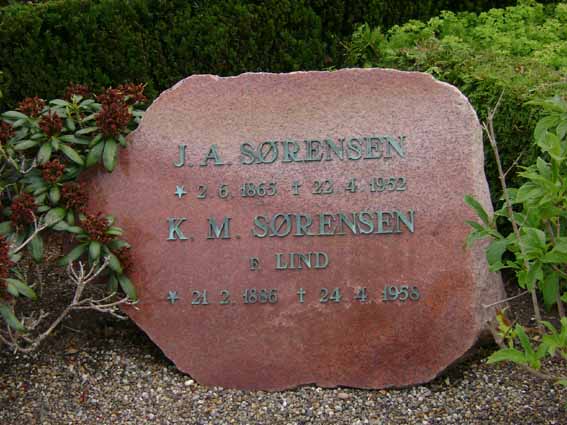 Billede af gravsten på Holstebro Nordre Kirkegård