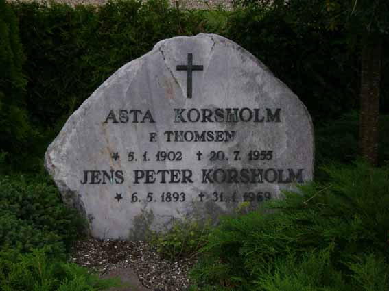 Billede af gravsten på Holstebro Nordre Kirkegård