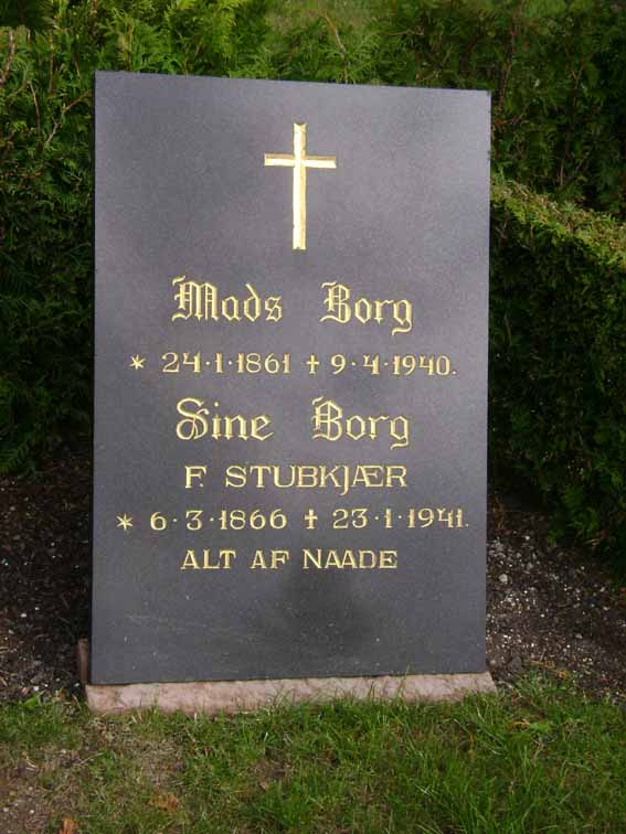Billede af gravsten på Holstebro Nordre Kirkegård