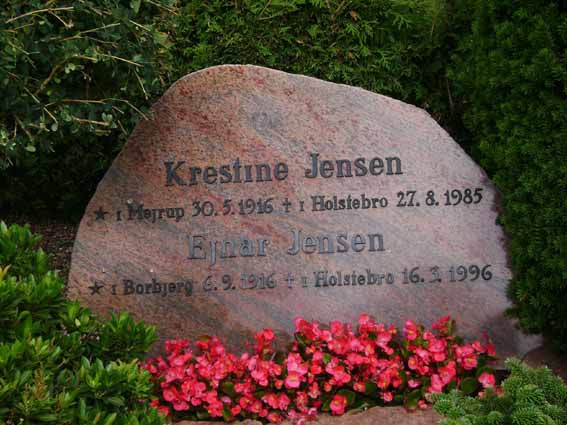 Billede af gravsten på Holstebro Nordre Kirkegård