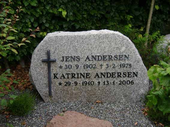 Billede af gravsten på Holstebro Nordre Kirkegård
