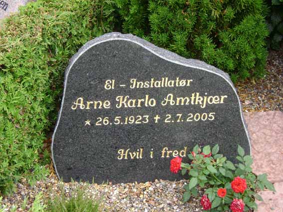 Billede af gravsten på Holstebro Nordre Kirkegård