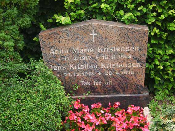 Billede af gravsten på Holstebro Nordre Kirkegård