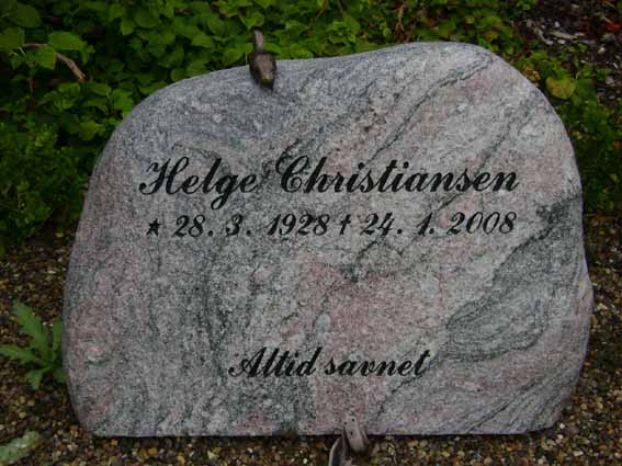Billede af gravsten på Holstebro Nordre Kirkegård