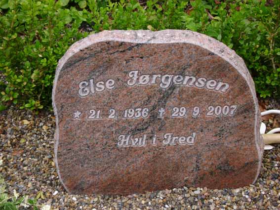 Billede af gravsten på Holstebro Nordre Kirkegård