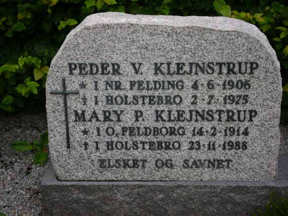 Billede af gravsten på Holstebro Nordre Kirkegård
