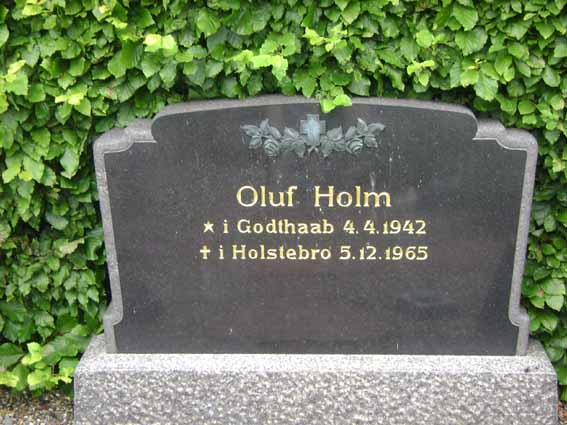 Billede af gravsten på Holstebro Nordre Kirkegård