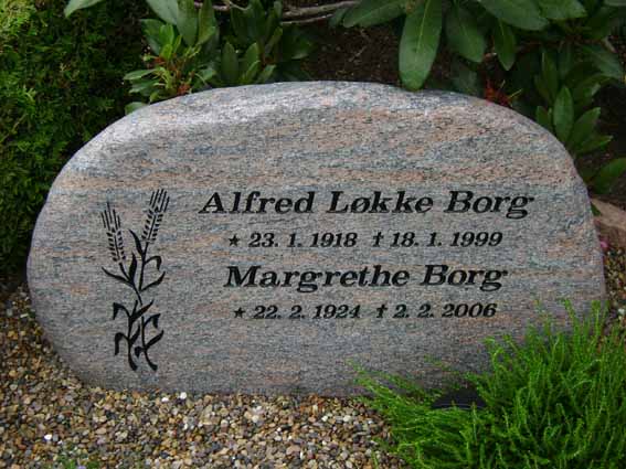 Billede af gravsten på Holstebro Nordre Kirkegård