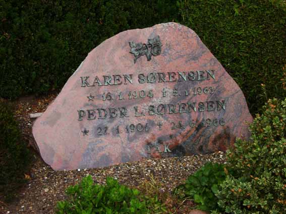 Billede af gravsten på Holstebro Nordre Kirkegård