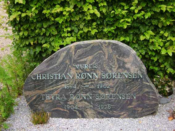 Billede af gravsten på Holstebro Nordre Kirkegård
