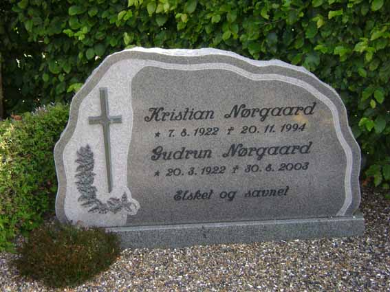 Billede af gravsten på Holstebro Nordre Kirkegård