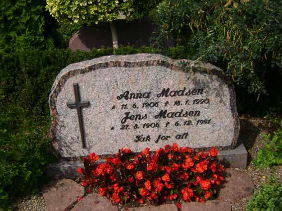 Billede af gravsten på Holstebro Nordre Kirkegård