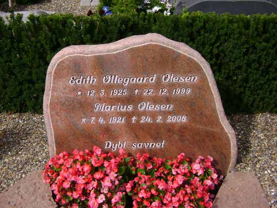 Billede af gravsten på Holstebro Nordre Kirkegård