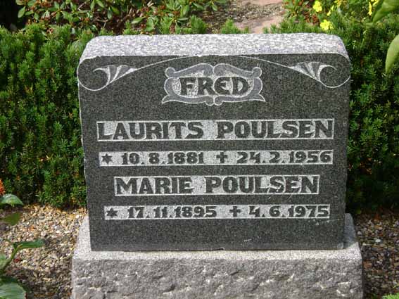 Billede af gravsten på Holstebro Nordre Kirkegård
