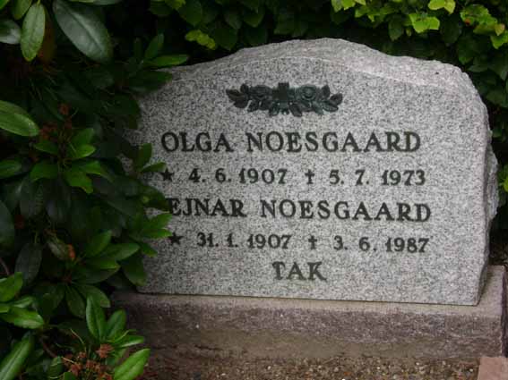 Billede af gravsten på Holstebro Nordre Kirkegård