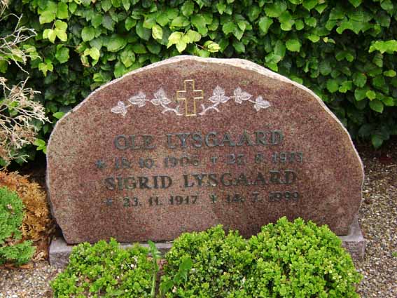 Billede af gravsten på Holstebro Nordre Kirkegård