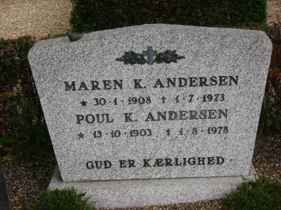 Billede af gravsten på Holstebro Nordre Kirkegård