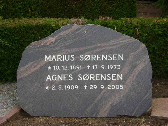 Billede af gravsten på Holstebro Nordre Kirkegård