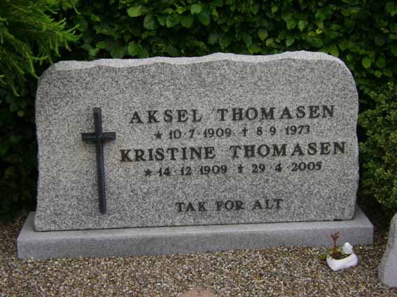 Billede af gravsten på Holstebro Nordre Kirkegård