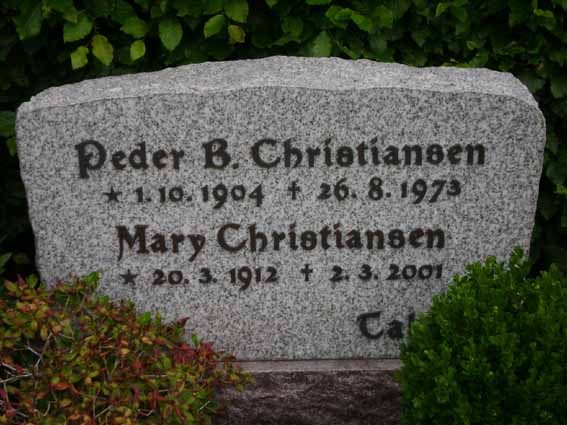 Billede af gravsten på Holstebro Nordre Kirkegård