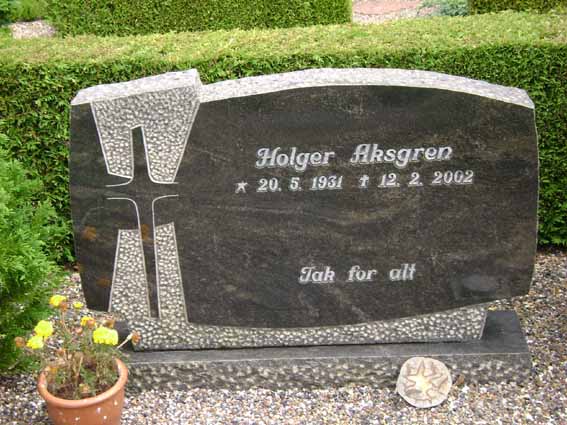 Billede af gravsten på Holstebro Nordre Kirkegård