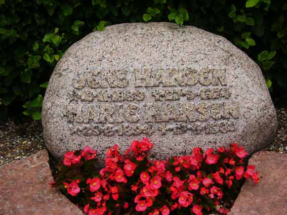 Billede af gravsten på Holstebro Nordre Kirkegård