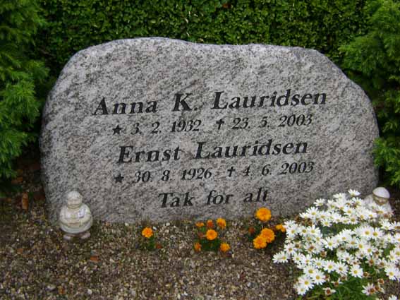 Billede af gravsten på Holstebro Nordre Kirkegård
