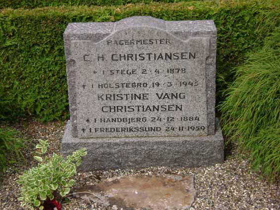 Billede af gravsten på Holstebro Nordre Kirkegård