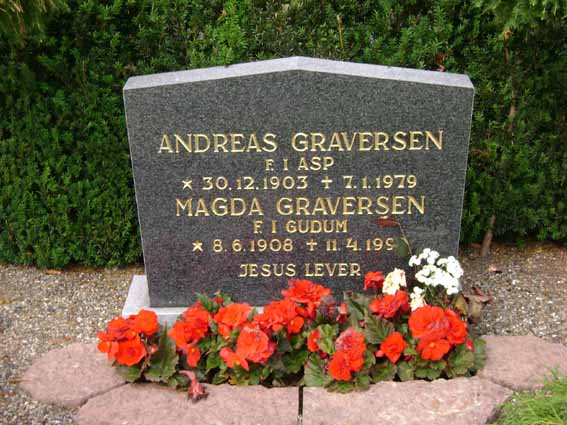 Billede af gravsten på Holstebro Nordre Kirkegård