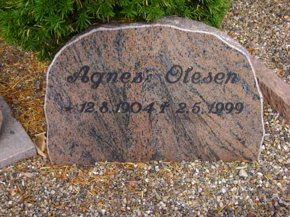 Billede af gravsten på Holstebro Nordre Kirkegård