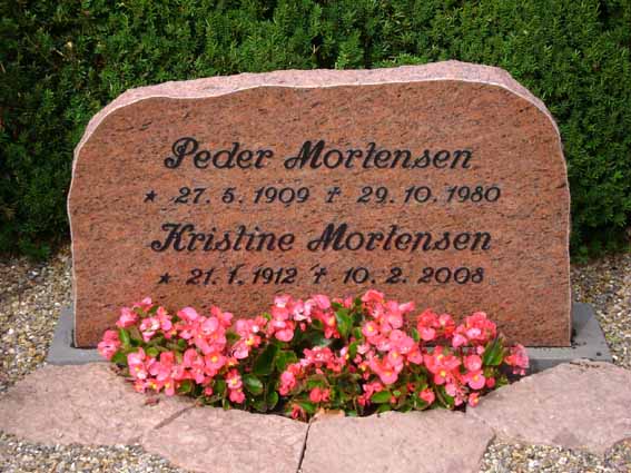 Billede af gravsten på Holstebro Nordre Kirkegård