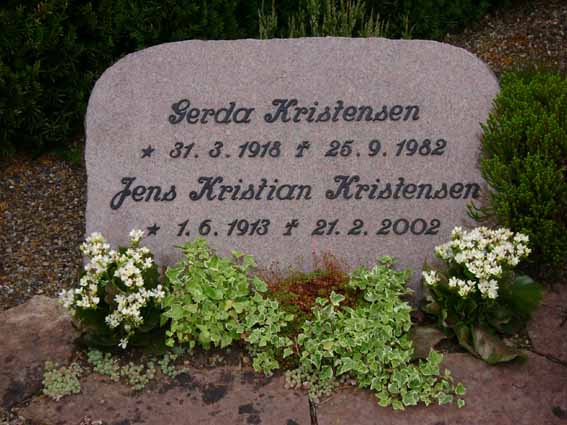 Billede af gravsten på Holstebro Nordre Kirkegård