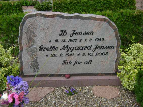 Billede af gravsten på Holstebro Nordre Kirkegård