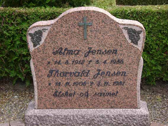 Billede af gravsten på Holstebro Nordre Kirkegård