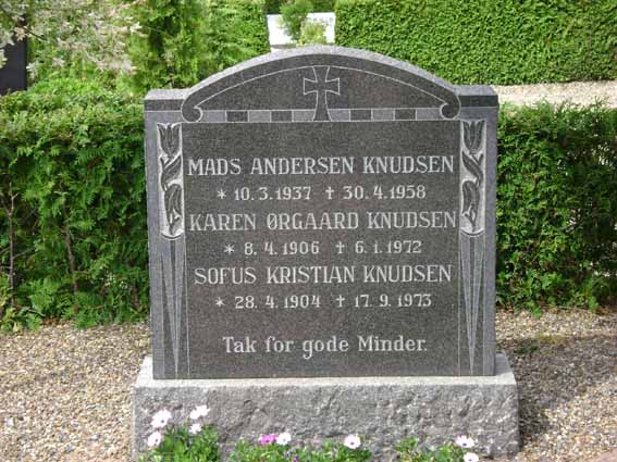 Billede af gravsten på Holstebro Nordre Kirkegård