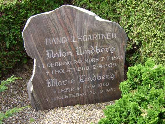 Billede af gravsten på Holstebro Nordre Kirkegård