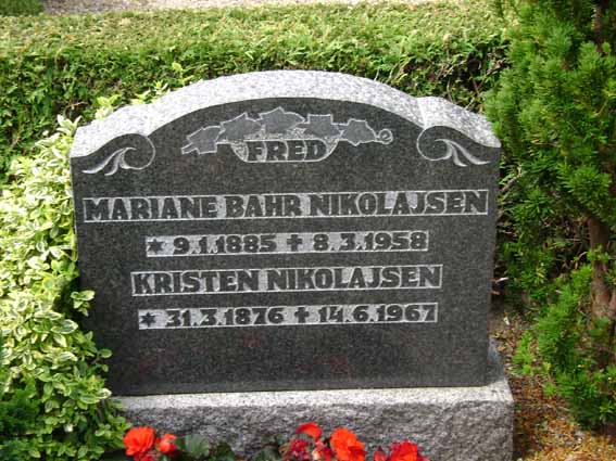 Billede af gravsten på Holstebro Nordre Kirkegård